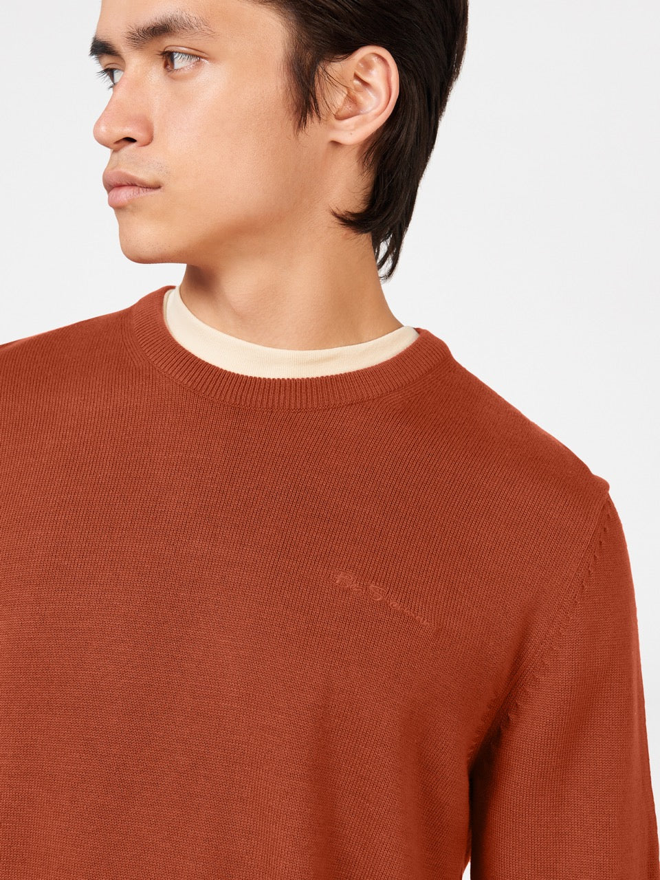 Knitwear Ben Sherman Signature Crewneck Orange | FRM-13540843